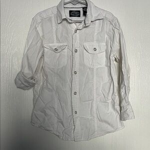 First Wave Kids White Button Down Shirt